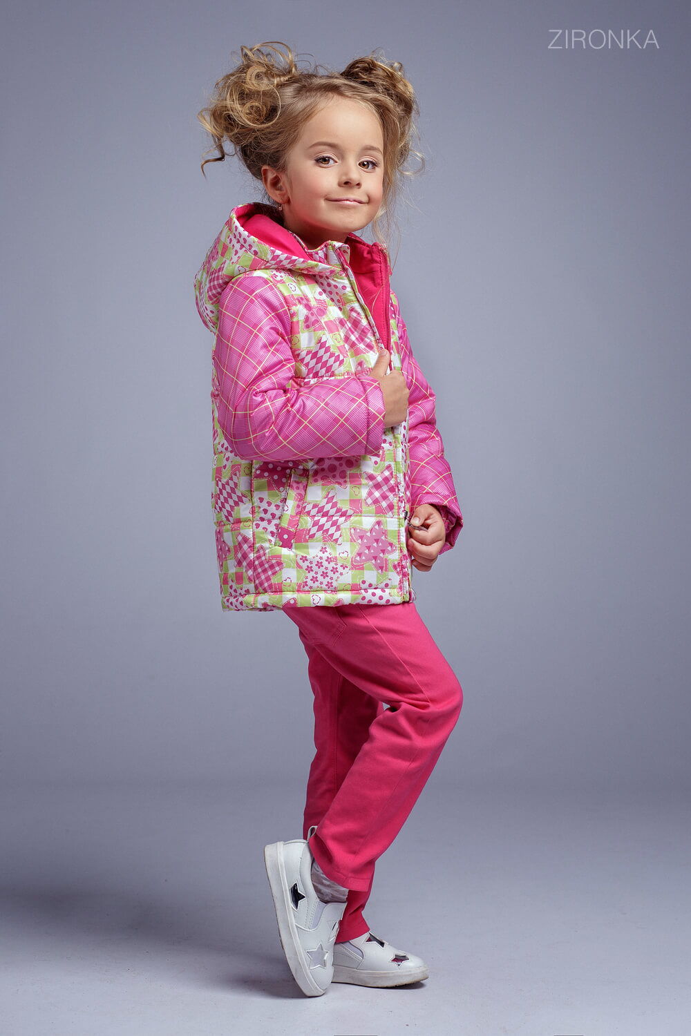 Демисезонна куртка для девочки Zironka розовая 2100-2 - размеры