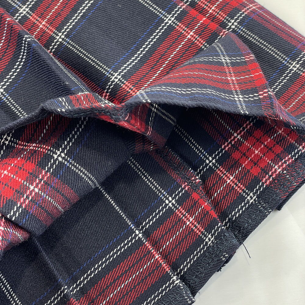 Юбка школьная Mevis Клетка бордовая 4706-05 - фотография