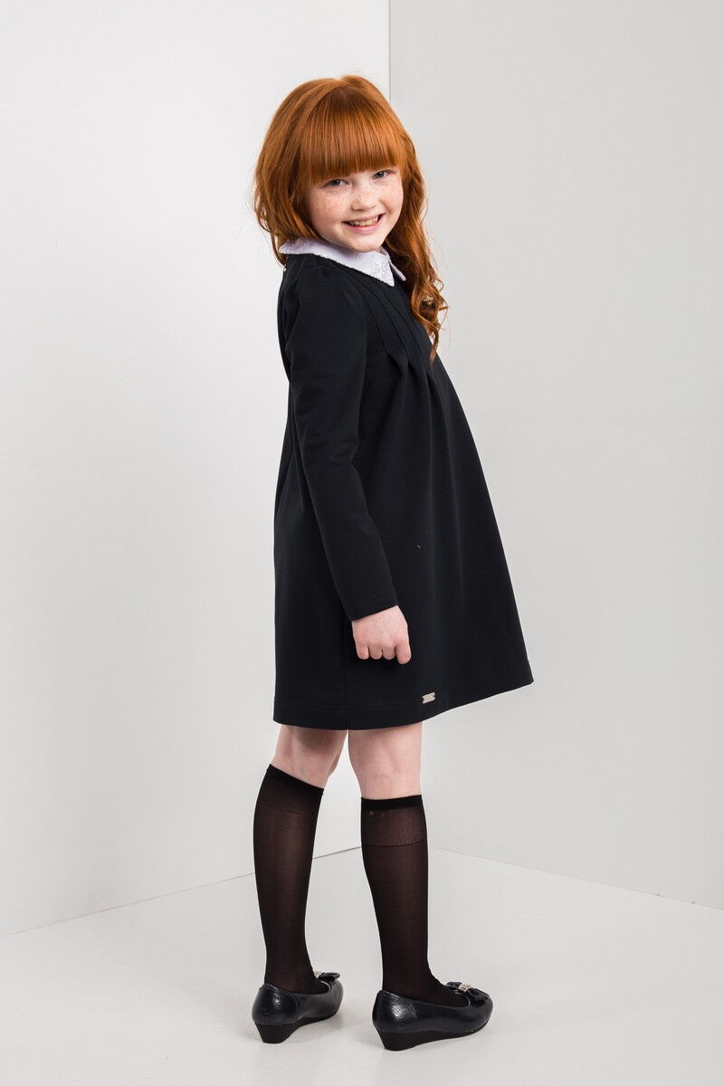 Платье школьное для девочки SUZIE Монна черное 42903 - размеры