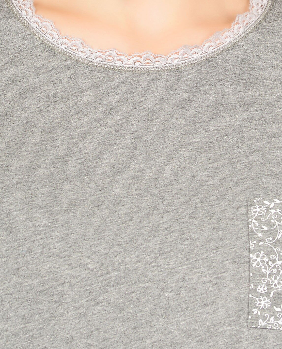  Комплект женский (футболка+шорты) MISS FIRST NINFEA серый - фотография
