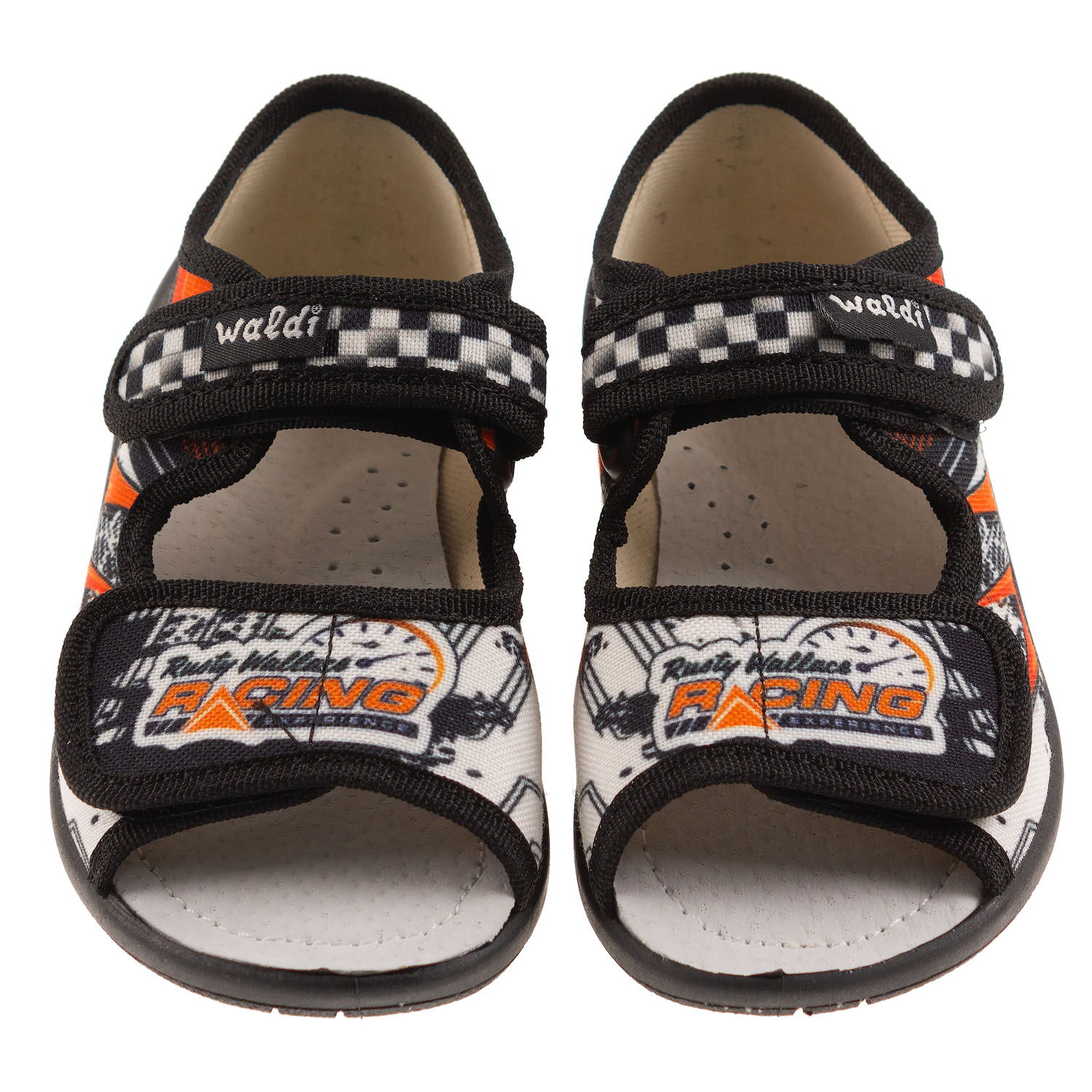 Сандалики для мальчика Waldi Адам черные Racing 360-049 - размеры