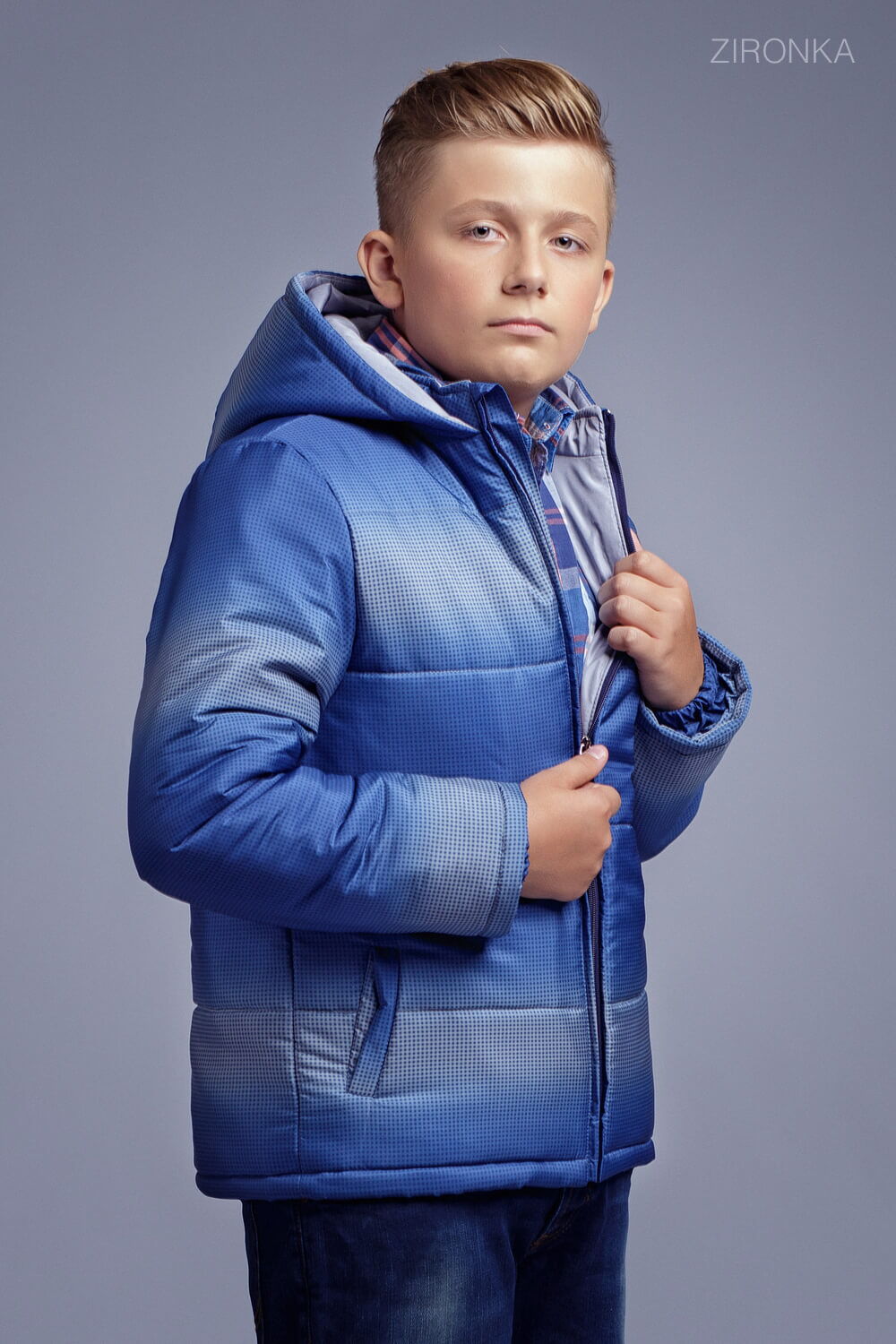 Куртка для мальчика Zironka синяя 2107-1 - фото