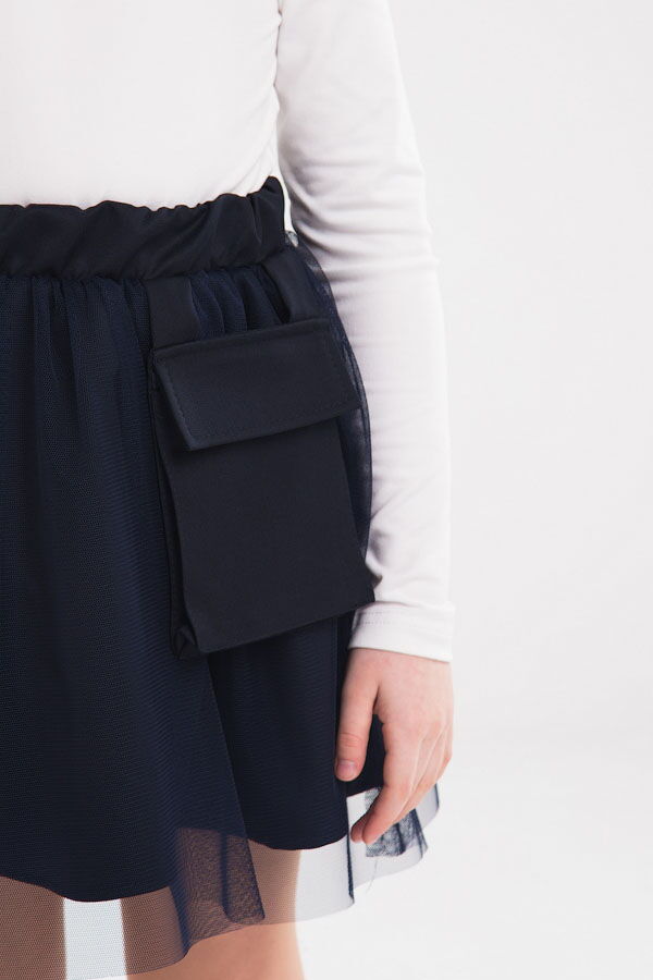 Школьная юбка для девочки SUZIE Нанни черная 83001 - размеры