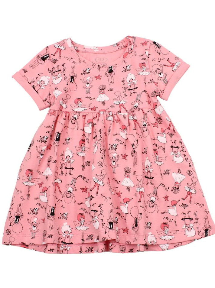 Летнее платье для девочки Фламинго Балерина коралловое 047-420 - цена