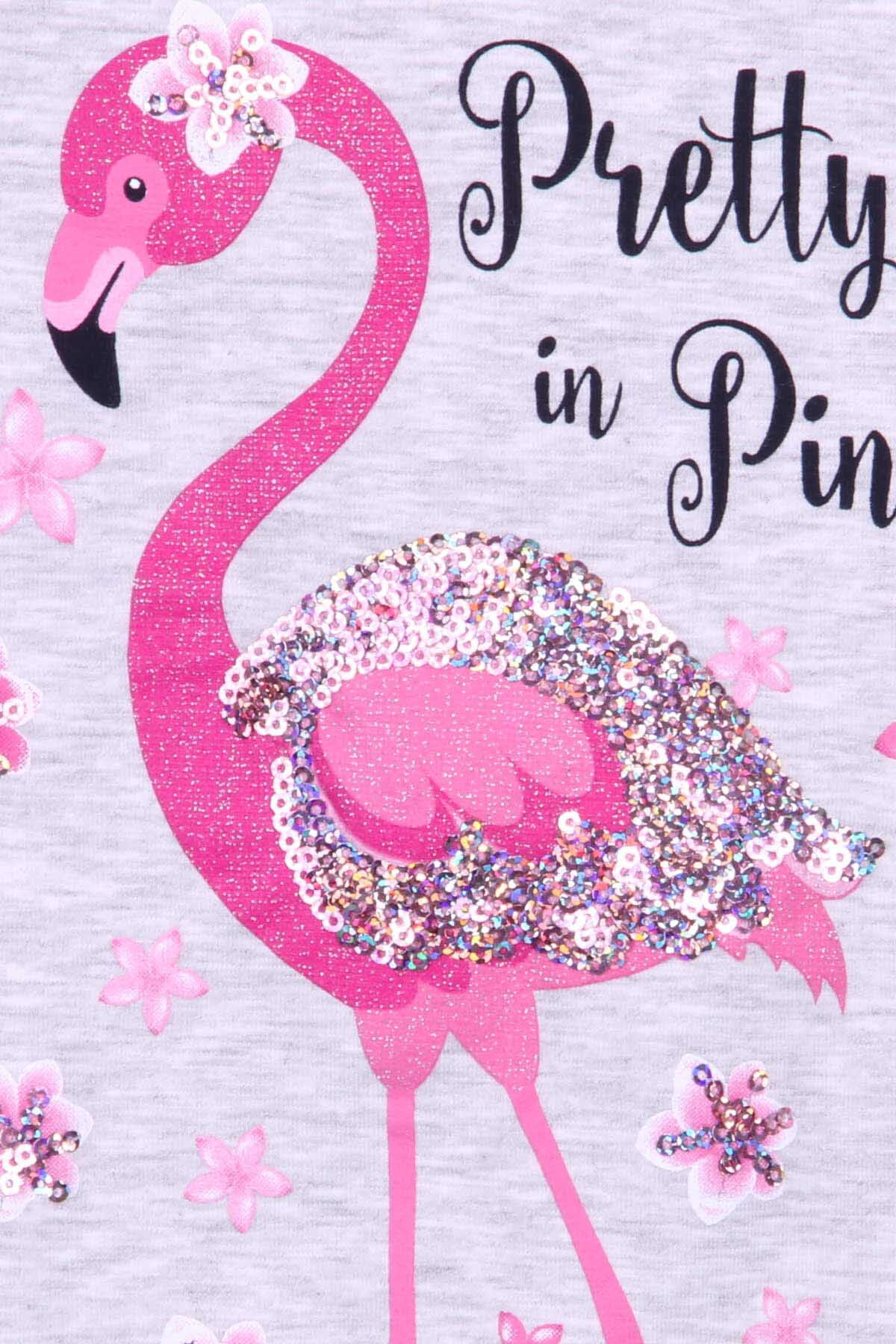 Комплект футболка и шорты для девочки Breeze Фламинго серый 15160 - Киев