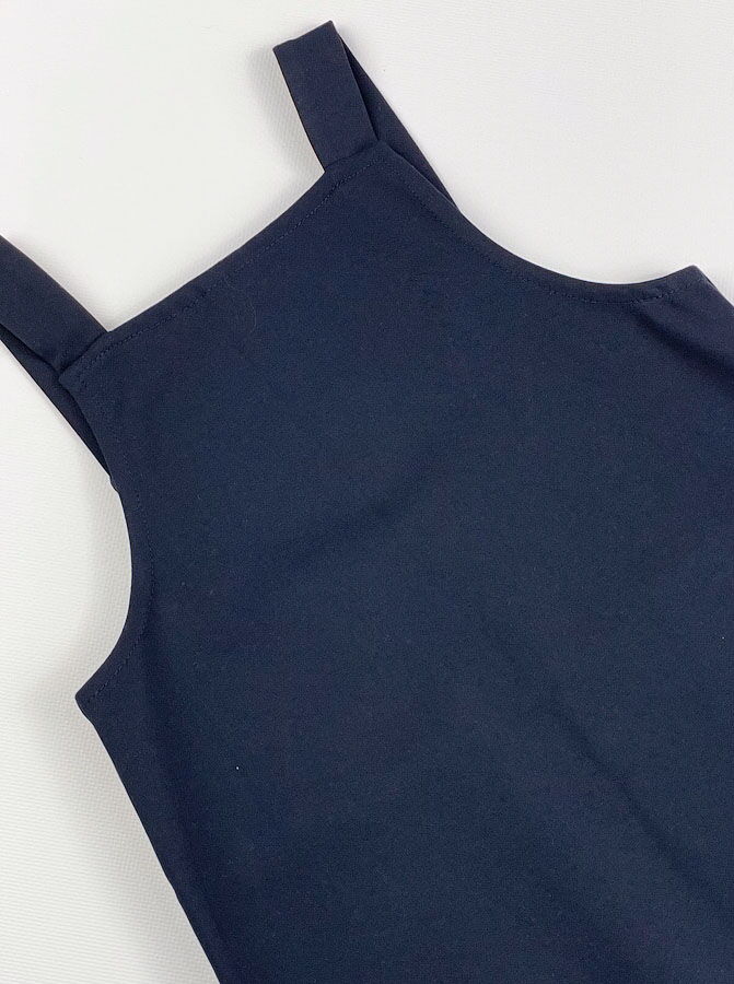 Школьный сарафан для девочки Mevis синий 3635-01 - фото