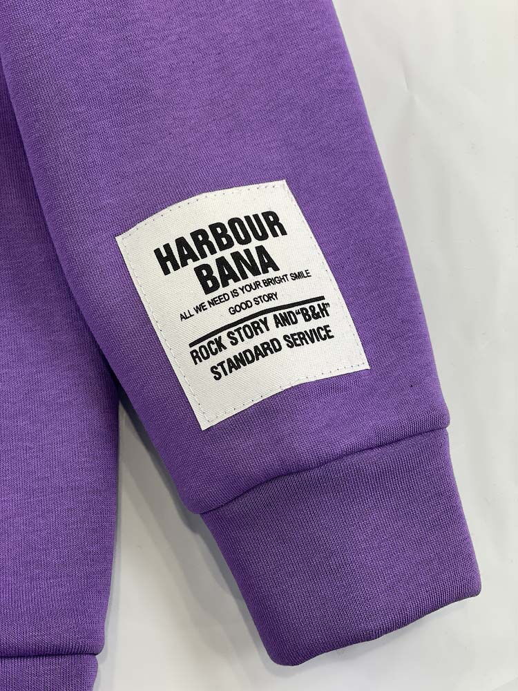 Утепленная кофта на замке для девочки фиолетовая 2211 - картинка