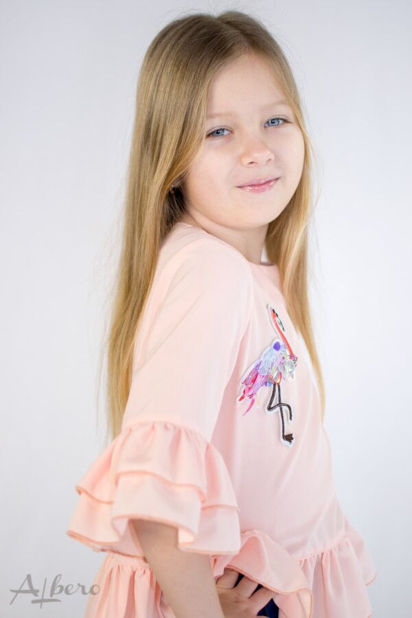 Блузка для девочки Albero Фламинго пудра 5077 - фотография