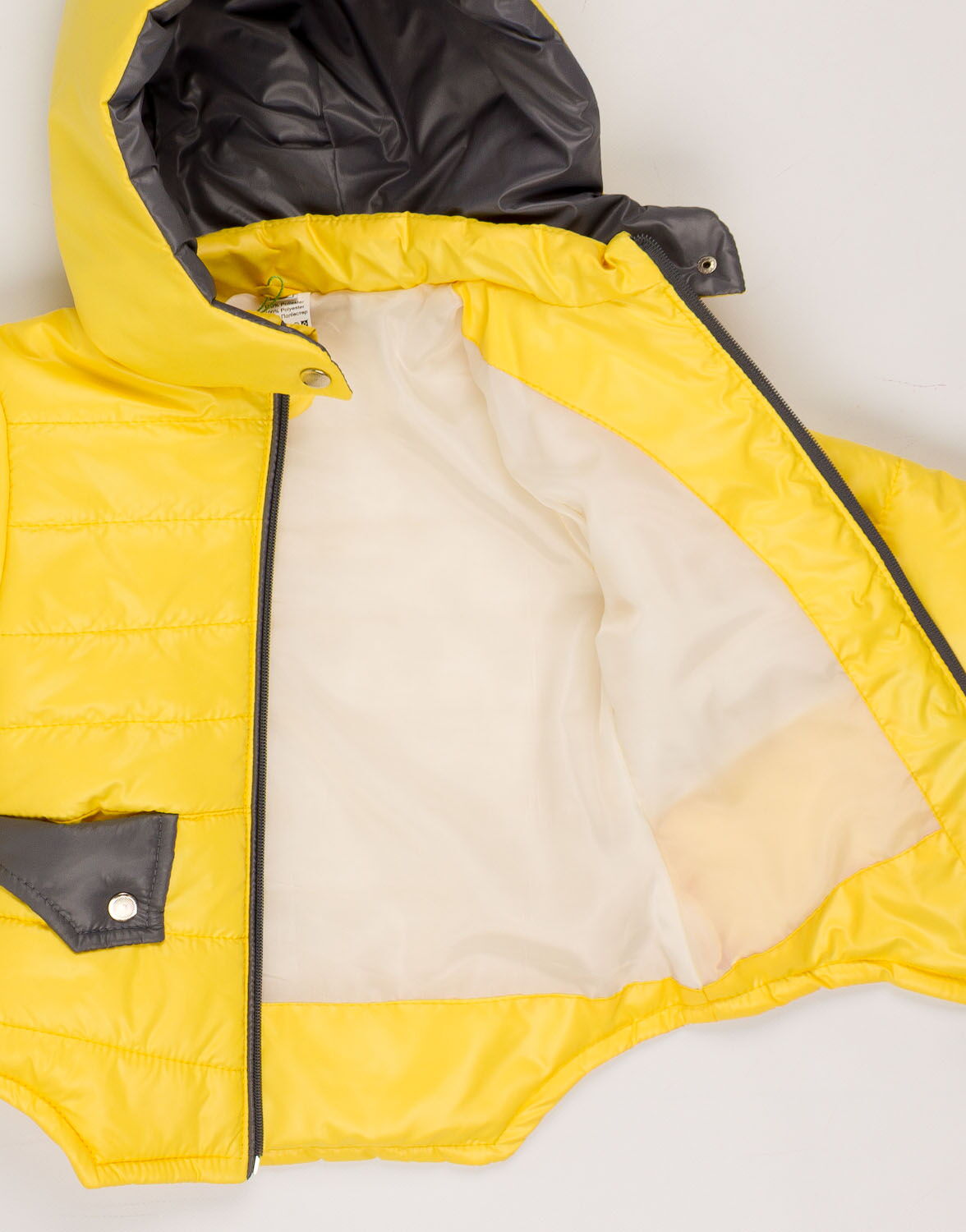 Куртка для девочки ОДЯГАЙКО желтая 2593 - размеры