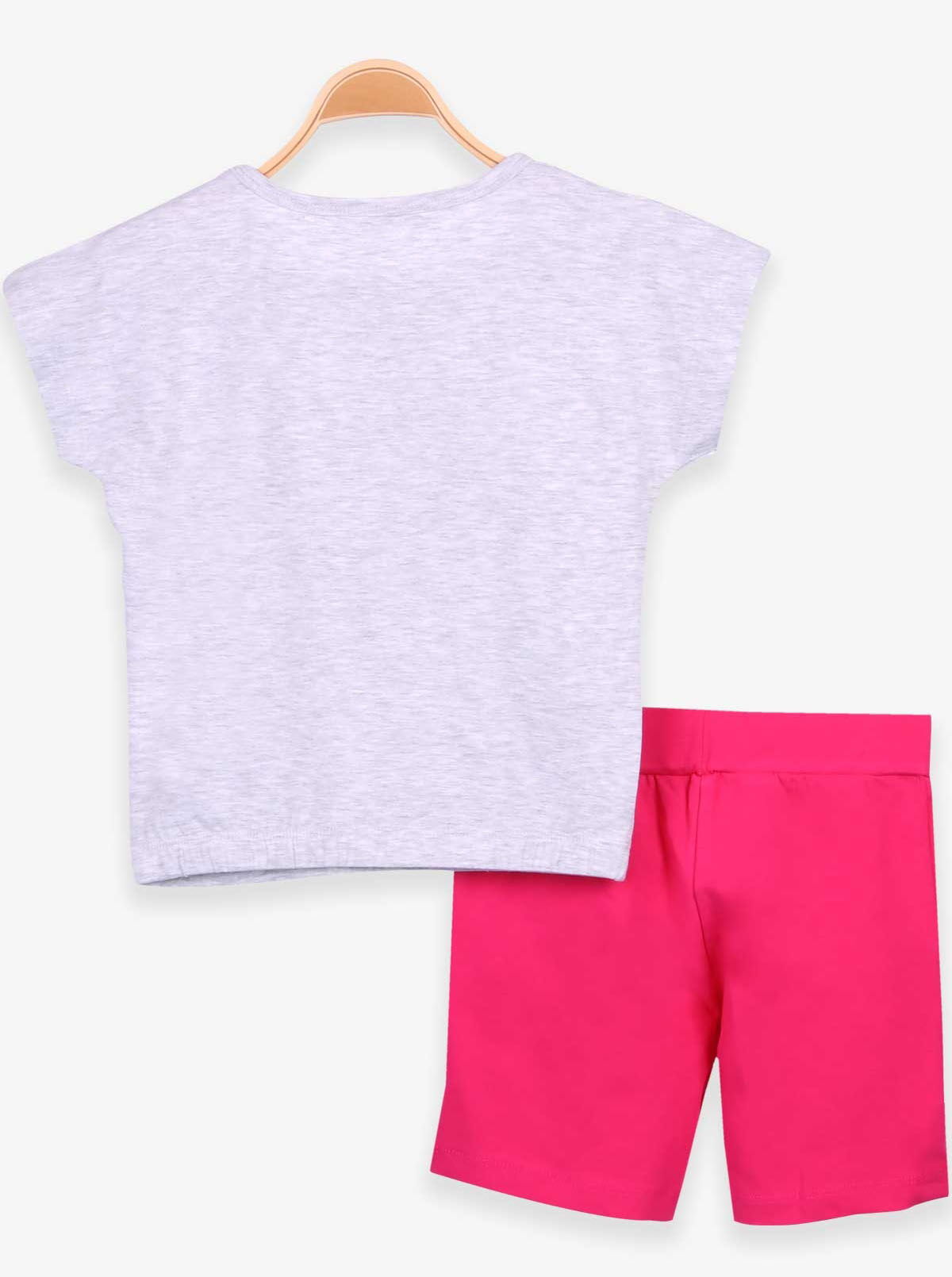 Комплект футболка и шорты для девочки Breeze Фламинго серый 15160 - Киев