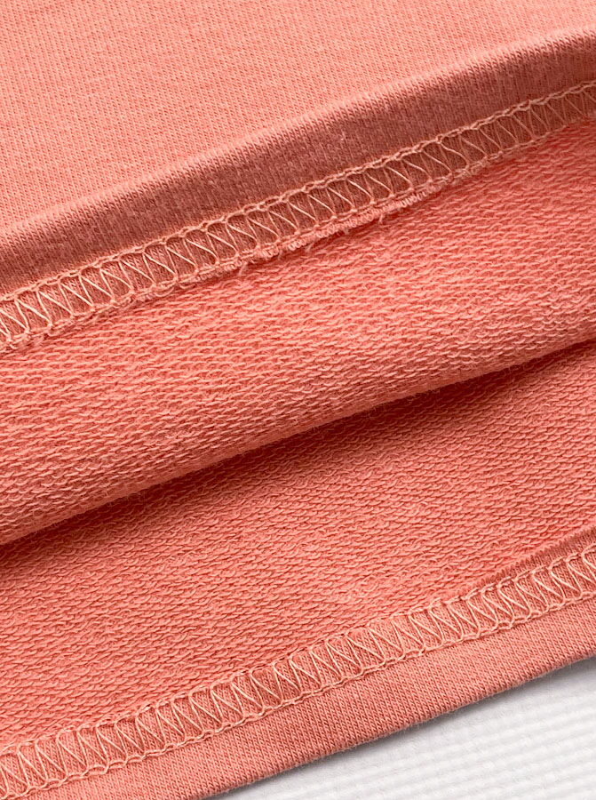 Трикотажное платье для девочки Mevis персиковое 3721-01 - фото