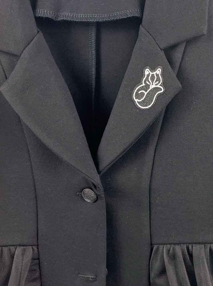 Жакет для девочки Mevis черный 3782-02 - фото