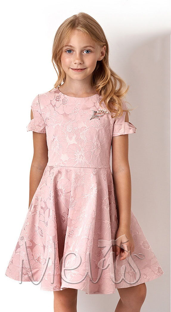 Нарядное платье для девочки Mevis розовое 3047-01 - цена