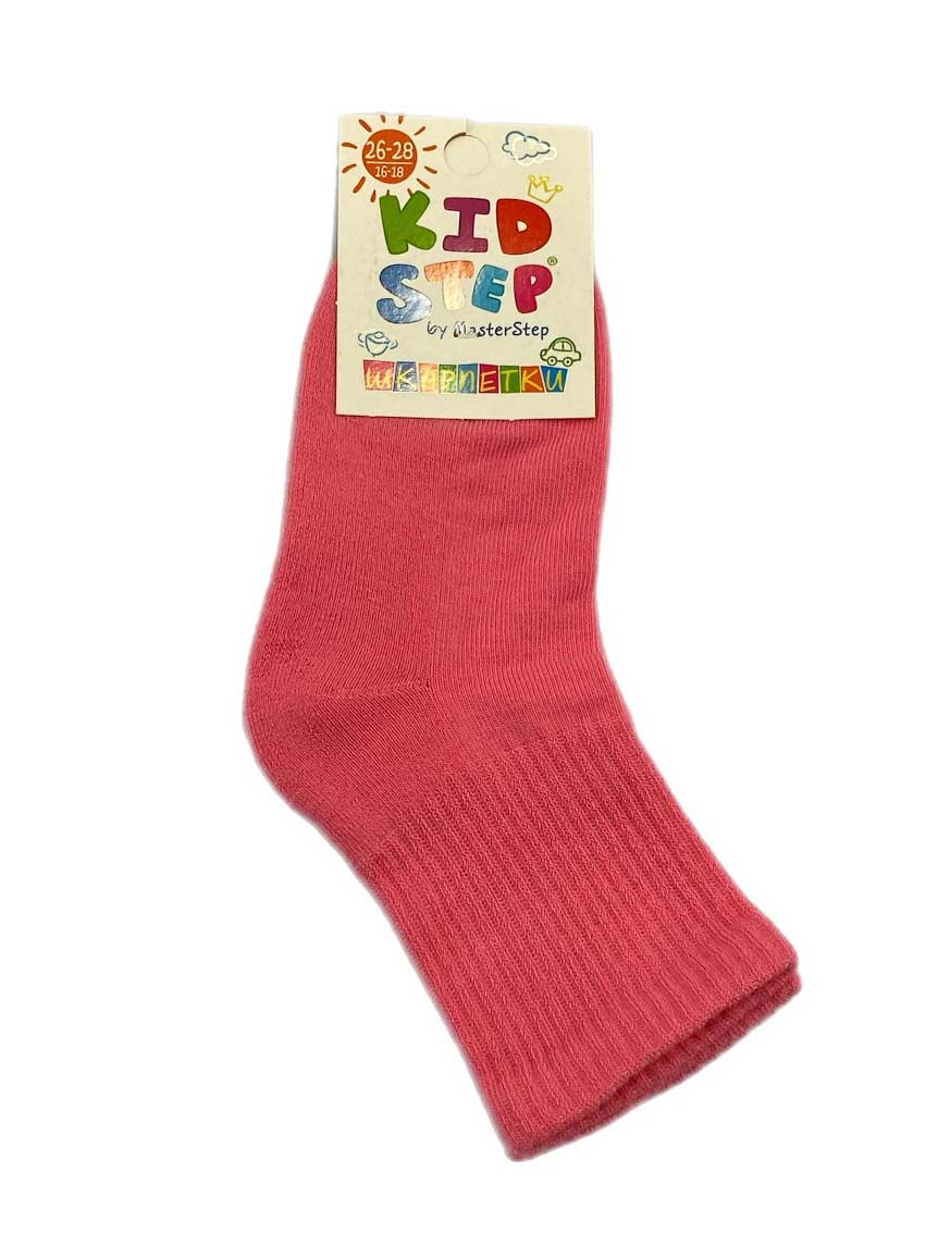 Носки махровые для девочки KidStep коралловые арт.0430 - цена
