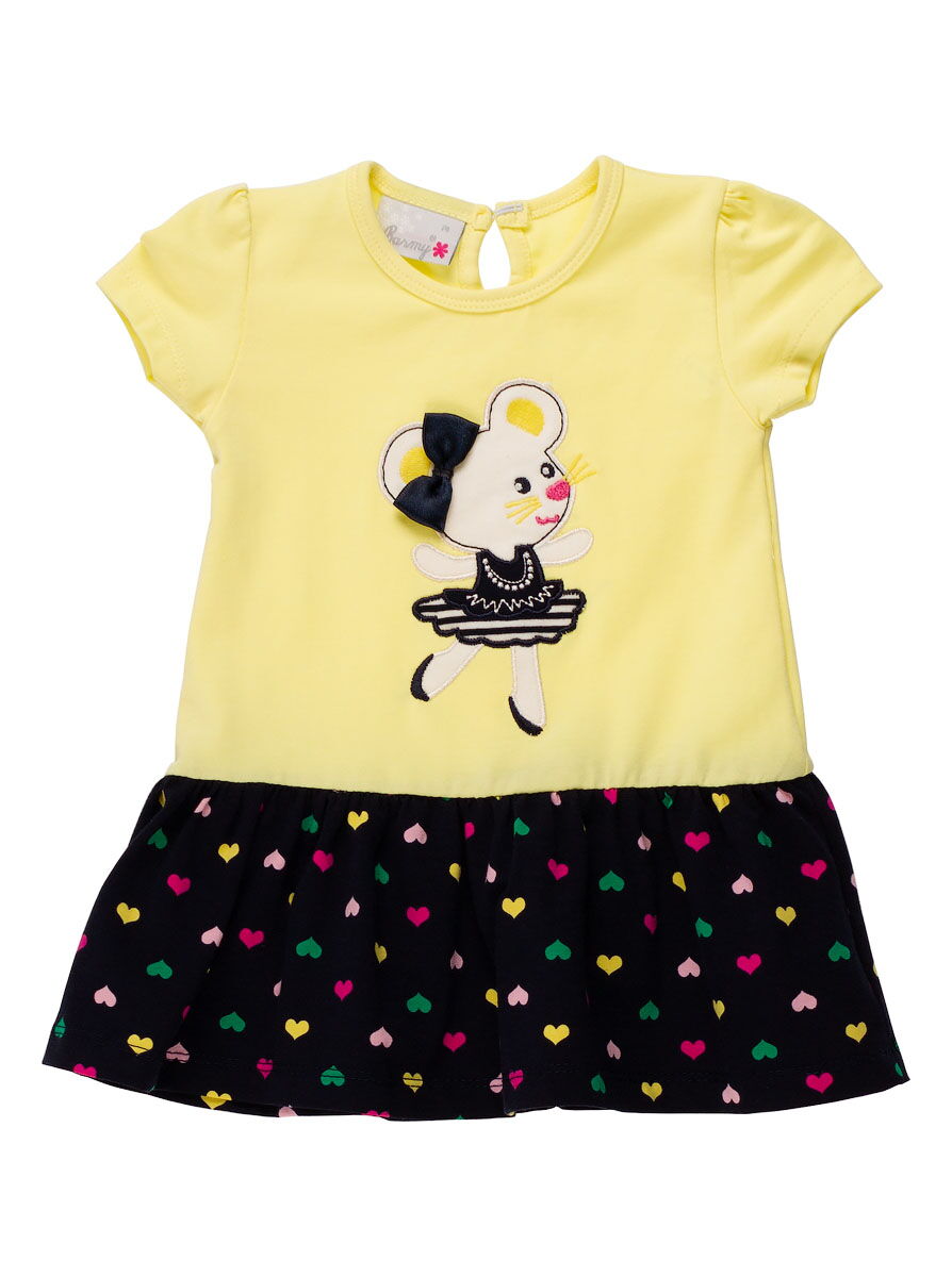 Платье для девочки Мышка-танцовщица Barmy желтое 0074 - цена