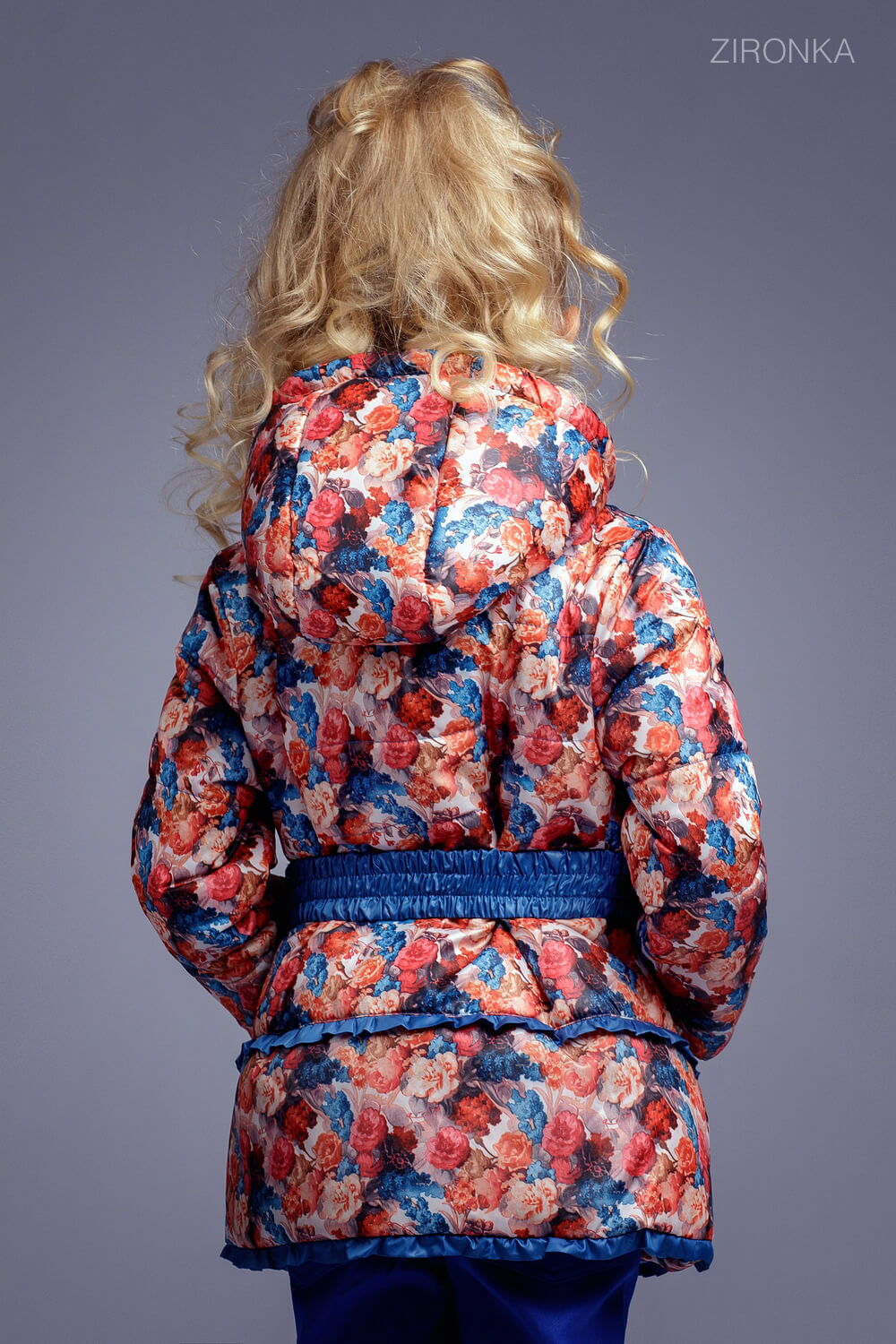 Демисезонная куртка еврозима для девочки Zironka синяя 2060-2 - размеры