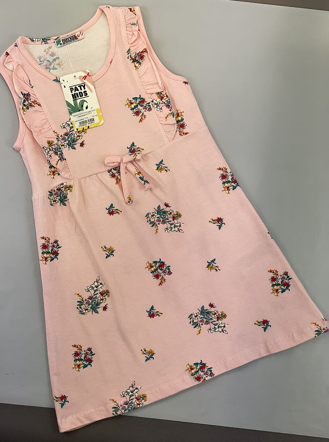 Платье для девочки PATY KIDS Цветочки персиковое 51316 - размеры