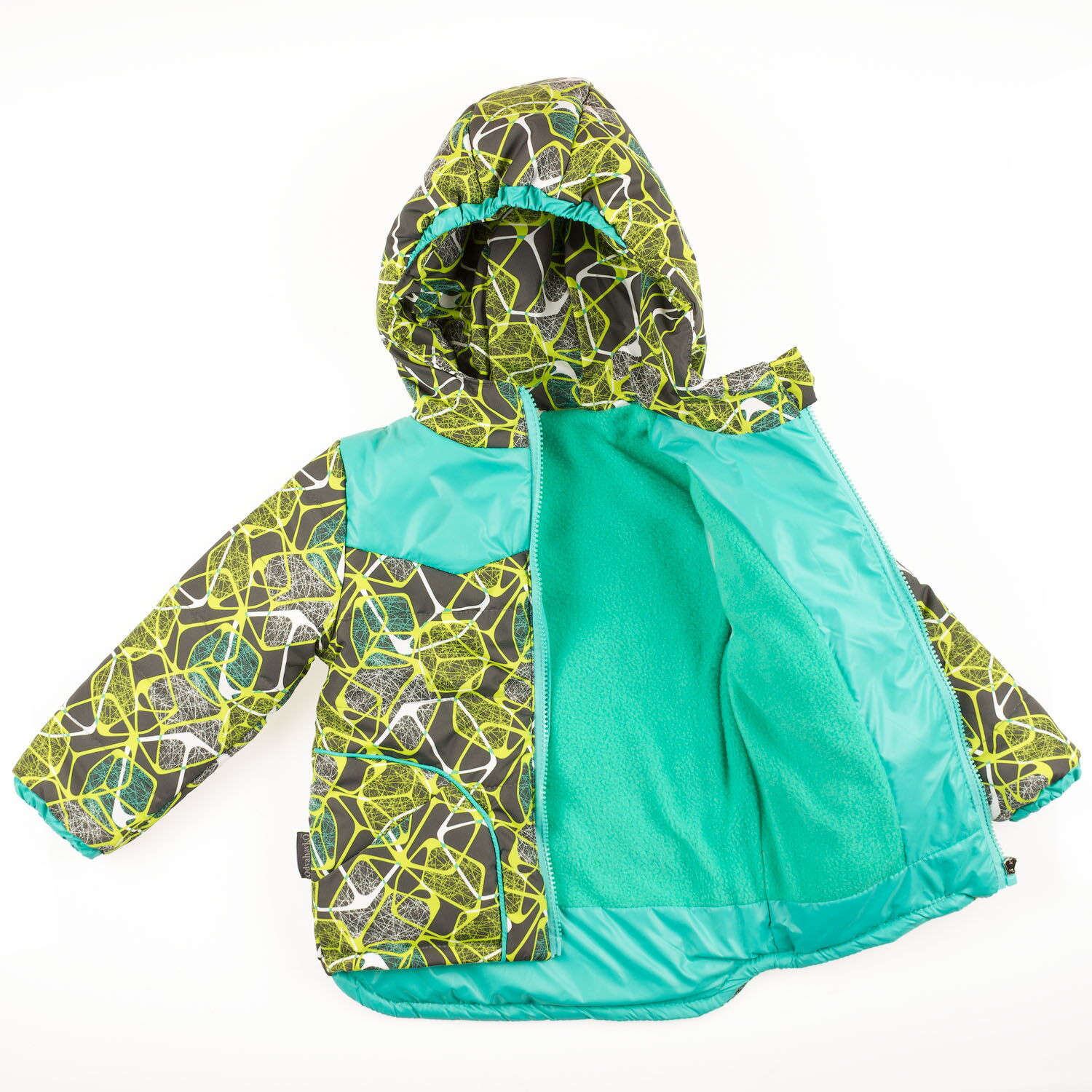 Куртка для мальчика ОДЯГАЙКО Паутинка зеленая 22096 - размеры