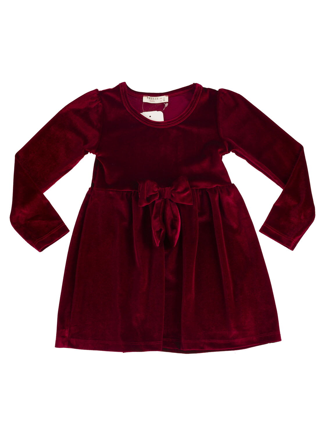 Платье нарядное для девочки Breeze бордовое 10619 - цена