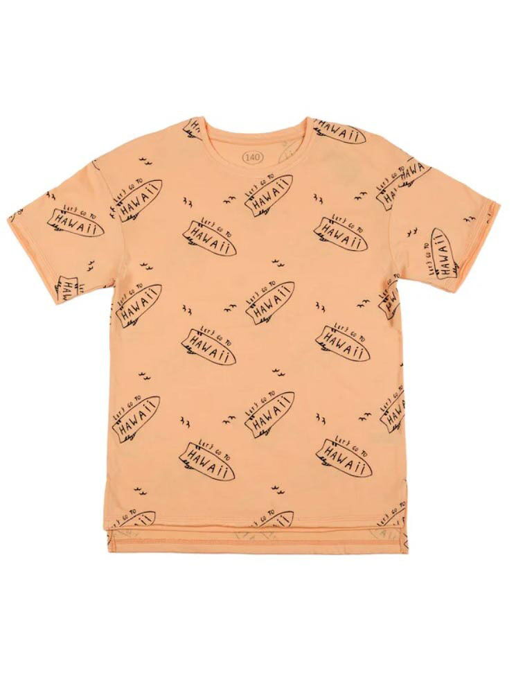 Футболка для мальчика Фламинго оранжевая 896-124 - фото