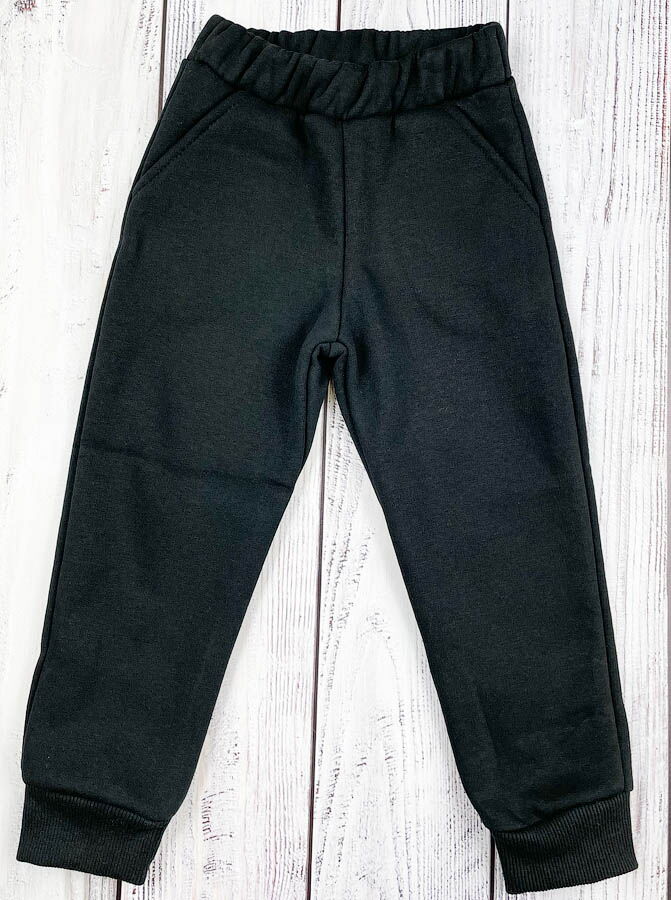 Утепленные спортивные штаны Фламинго черные 824-341 - фотография