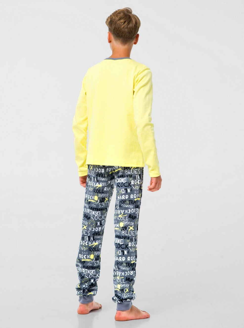 Пижама для мальчика Smil Rock желтая 104801 - размеры