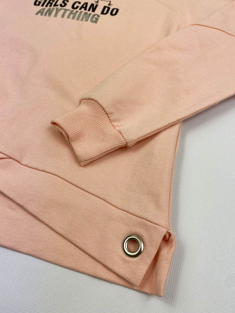 Спортивный костюм для девочки Mevis персиковый 3724-04 - Киев