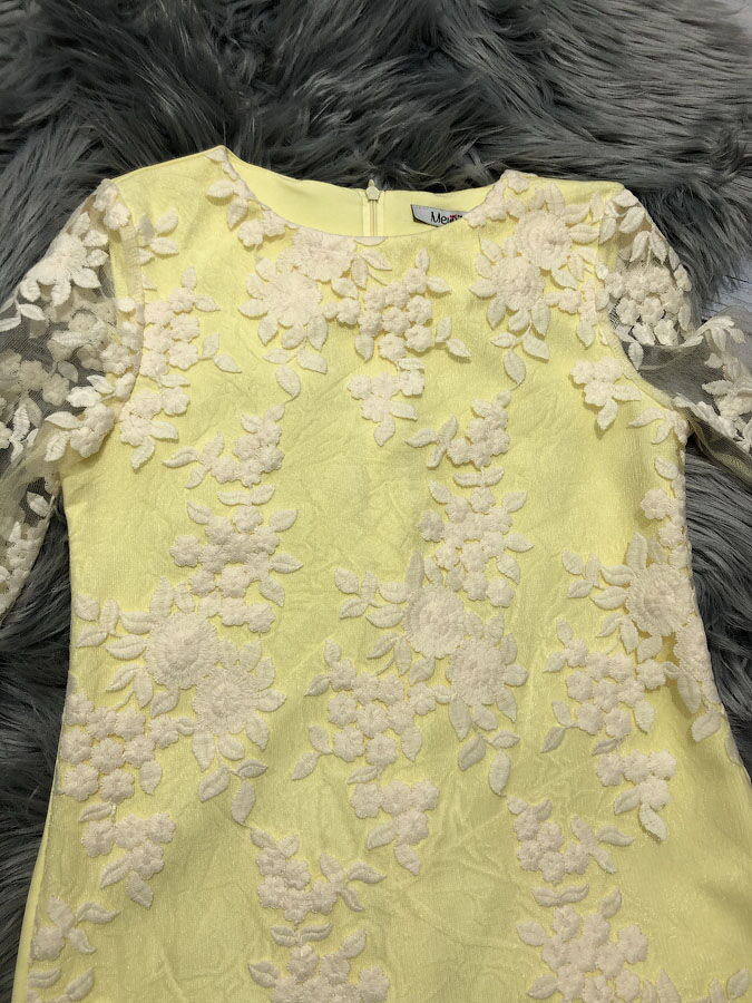 Нарядное платье для девочки Mevis желтое 2616-04 - фото