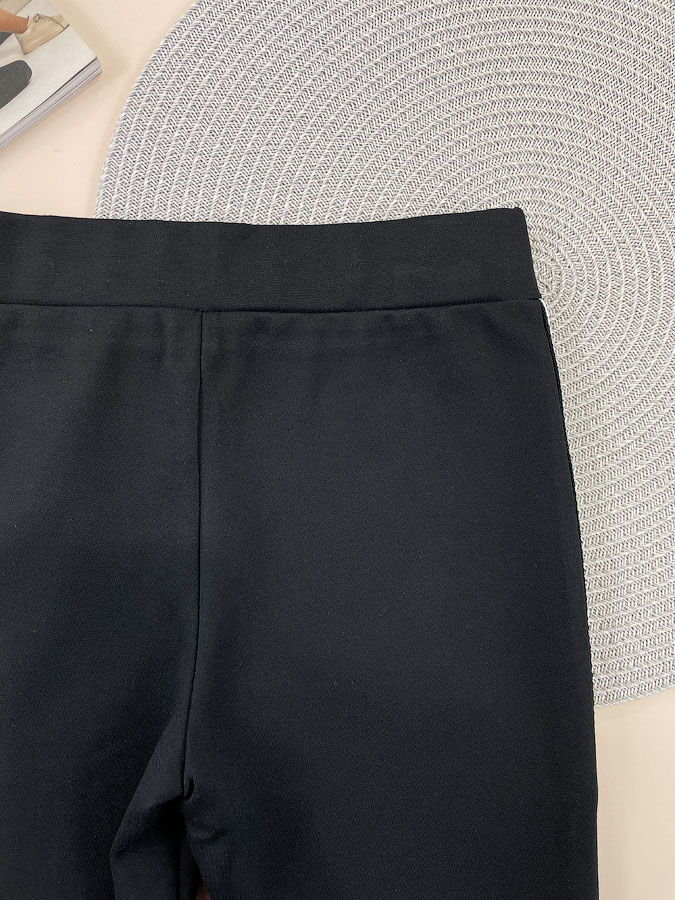 Школьные брючки-лосины для девочки Mevis College черные 4997-01 - фото