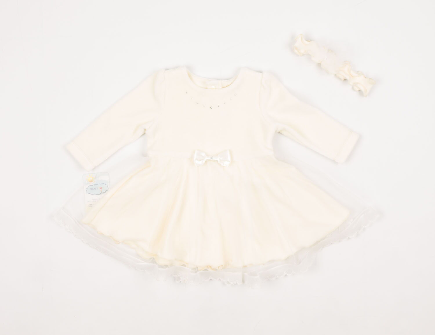 Платье для Крещения девочки HappyTOT кремовое731В - цена