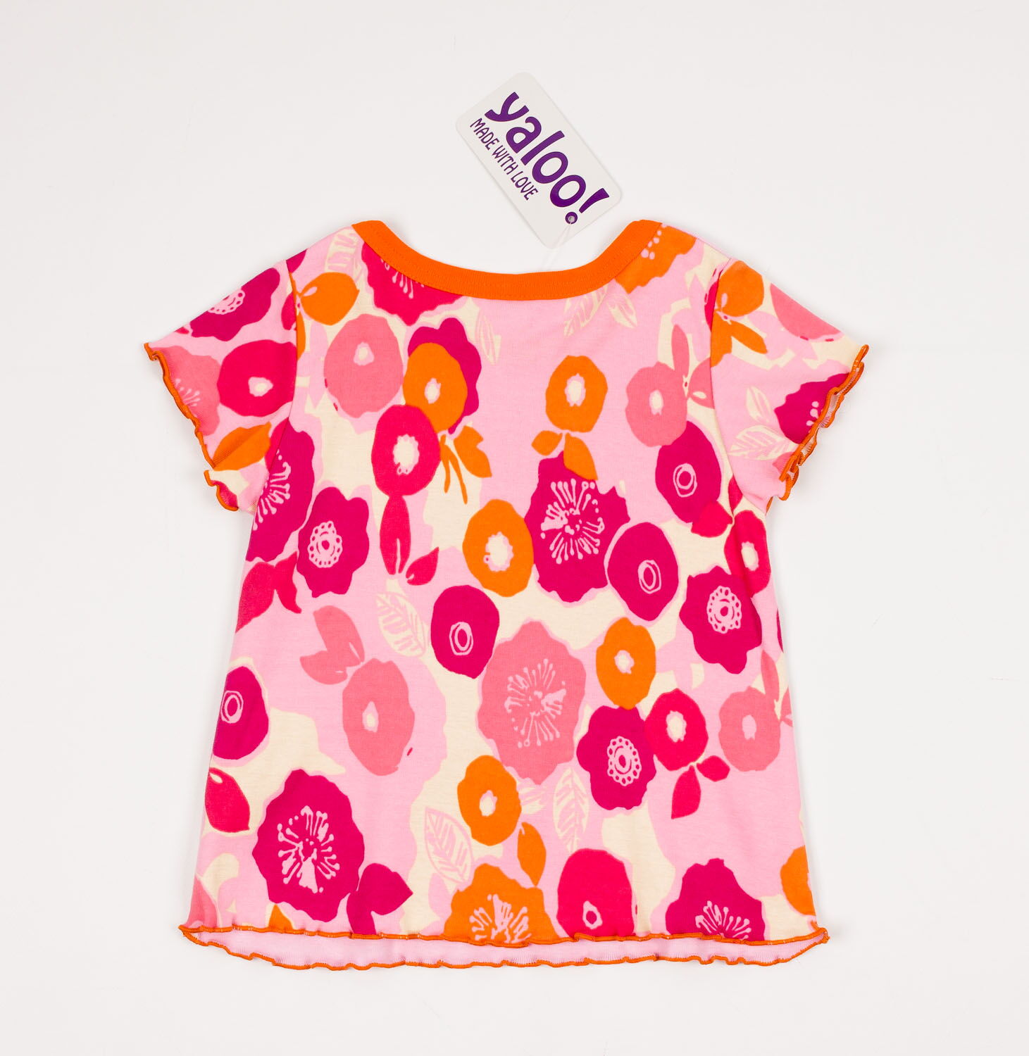 Комплект для девочки (туника+шорты) YALOO розовый 0004 - фотография