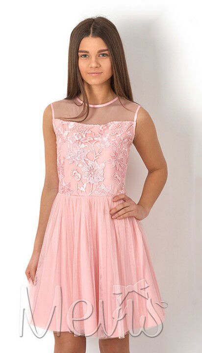 Нарядное платье для девочки Mevis розовое 2792-01 - цена