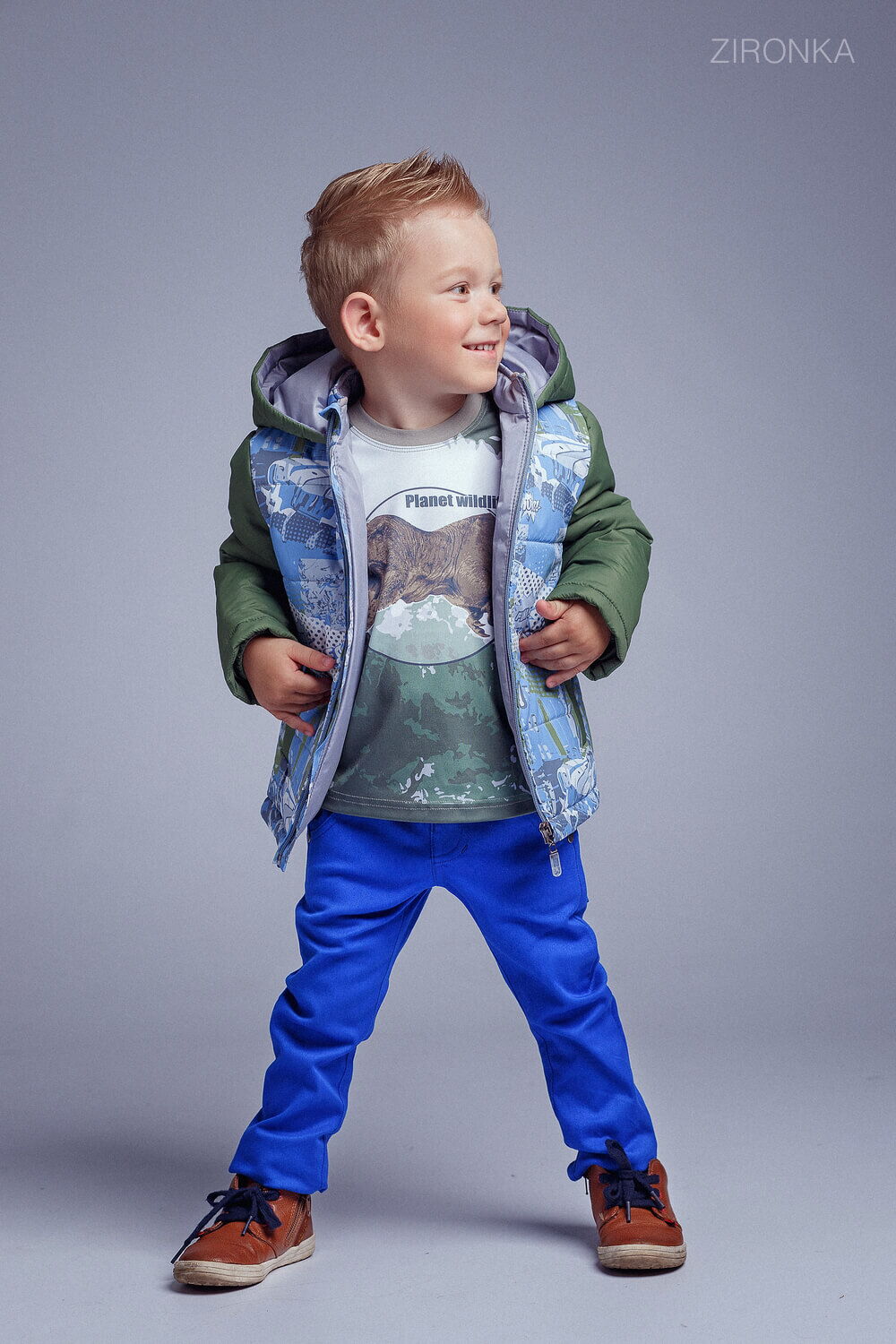 Куртка для мальчика Zironka зеленая 2103-1 - фото