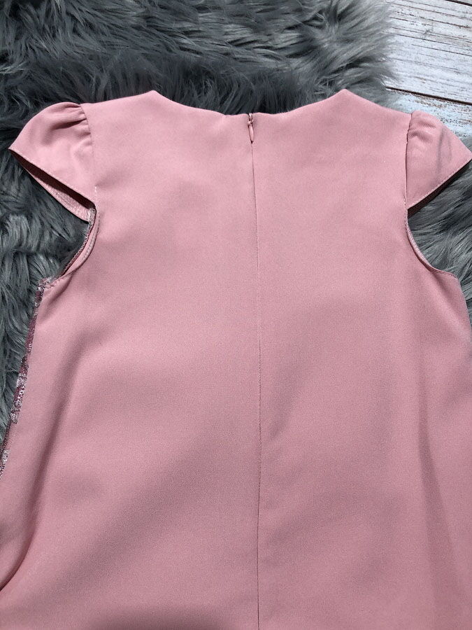 Кружевное нарядное платье для девочки Mevis розовое 2997-02 - фотография