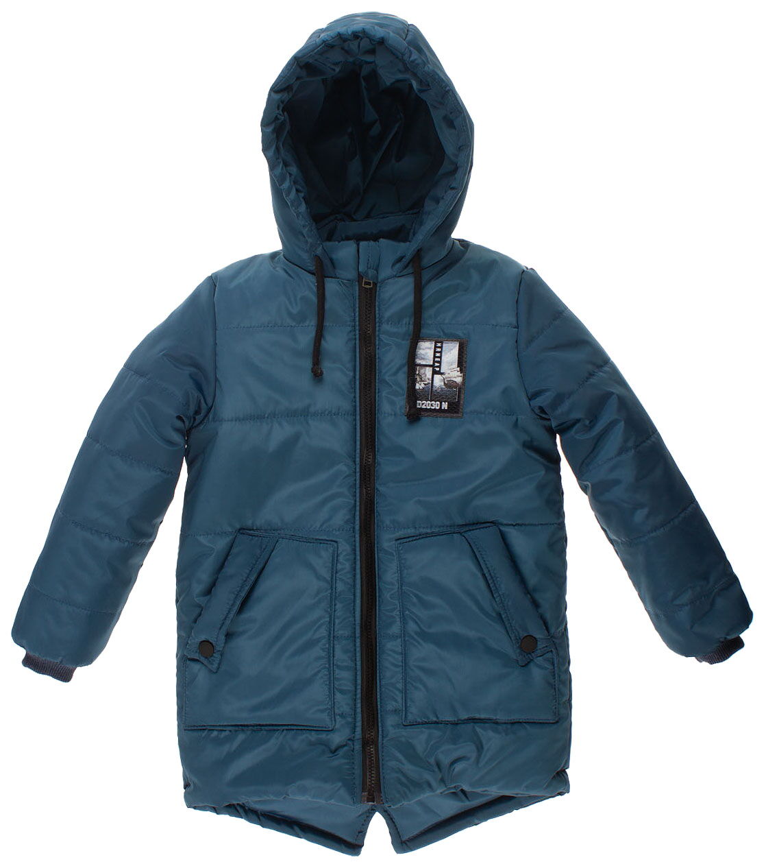 Куртка зимняя для мальчика Одягайко темно-бирюзовая 20165 - цена