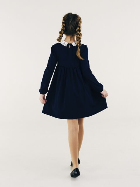 Платье школьное трикотажное SMIL синее 120224 - купить