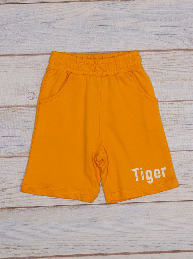 Комплект футболка и шорты для мальчика Breeze Tiger белый 14379 - фотография