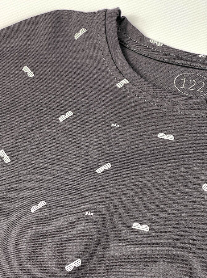 Футболка для мальчика Фламинго темно-серая 896-124 - размеры