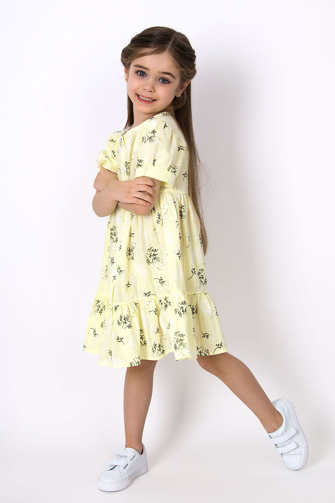 Летнее платье для девочки Mevis Цветочки желтое 4972-01 - цена