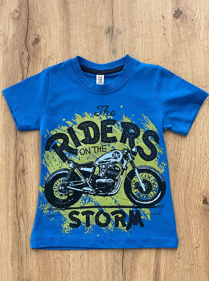 Футболка для мальчика Rider синяя 57423 - цена
