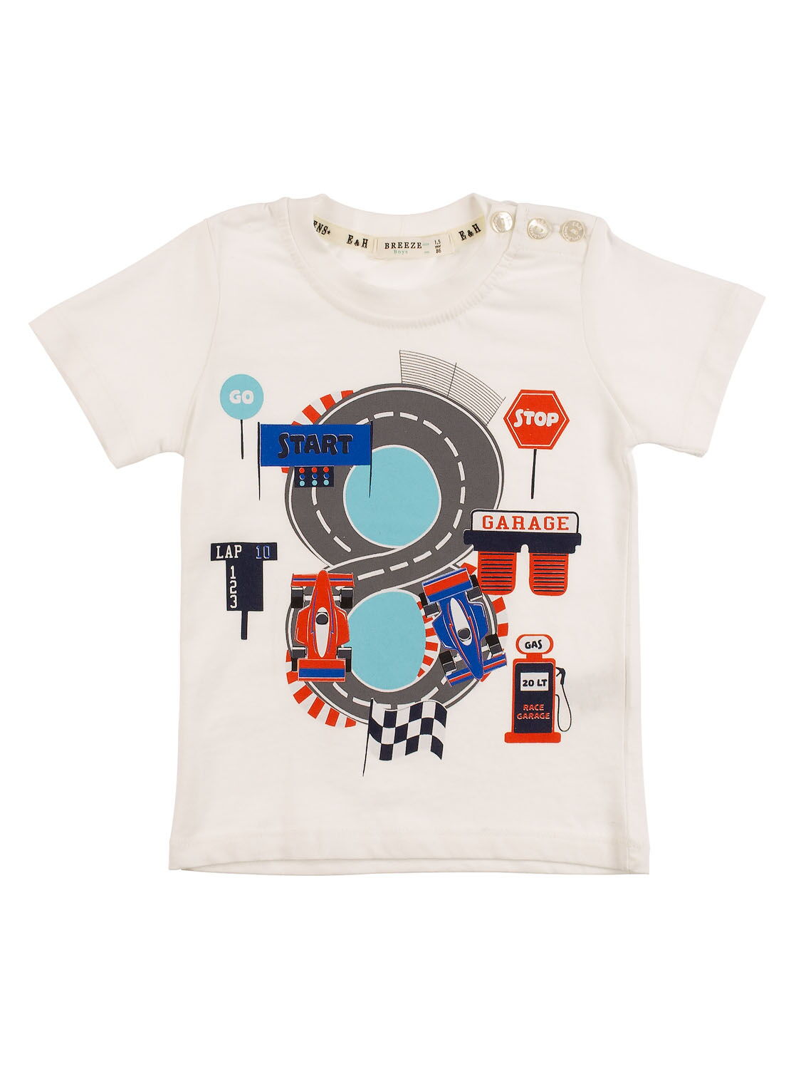 Комплект футболка и шорты Breeze Трек оранжевый 12406 - фото