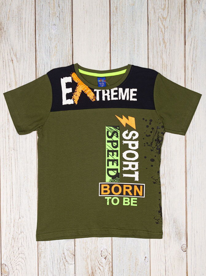 Футболка для мальчика Patika Kids Extreme хаки 6012 - фото