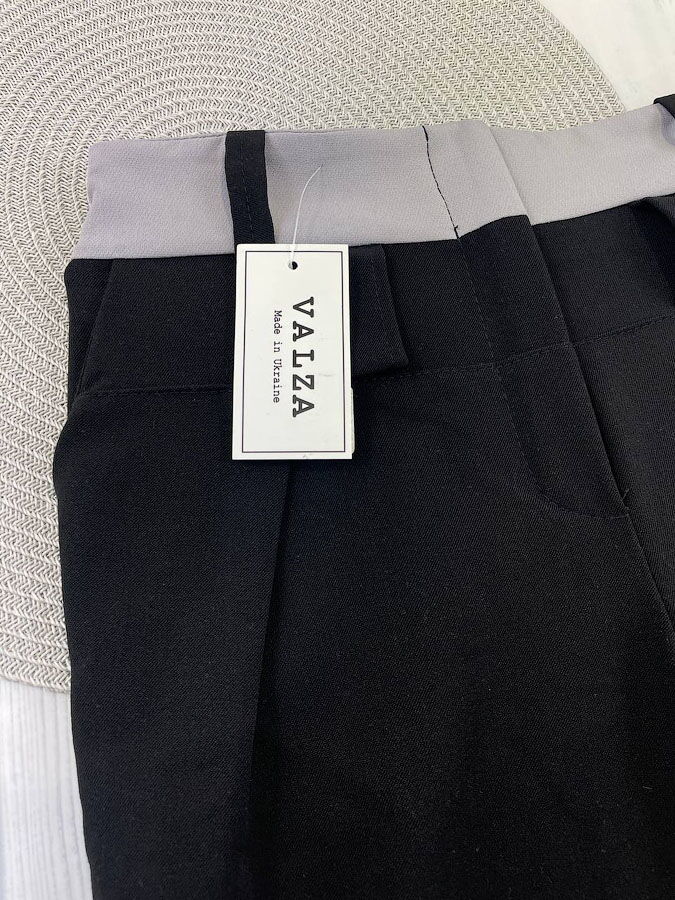 Брюки школьные для девочки Valza черные 3401 - купить