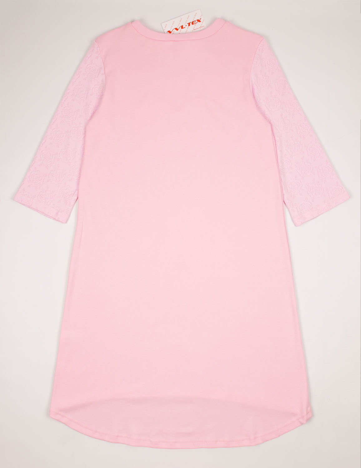 Сорочка женская VVL Сердце розовая 356 - фото