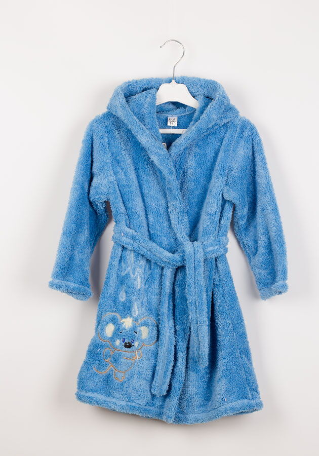 Халат для мальчика Valeri tex вельсофт голубой 1491-20-286 - цена