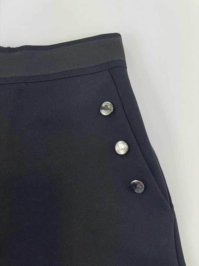 Школьные шорты для девочки Mevis черные 3795-02 - размеры