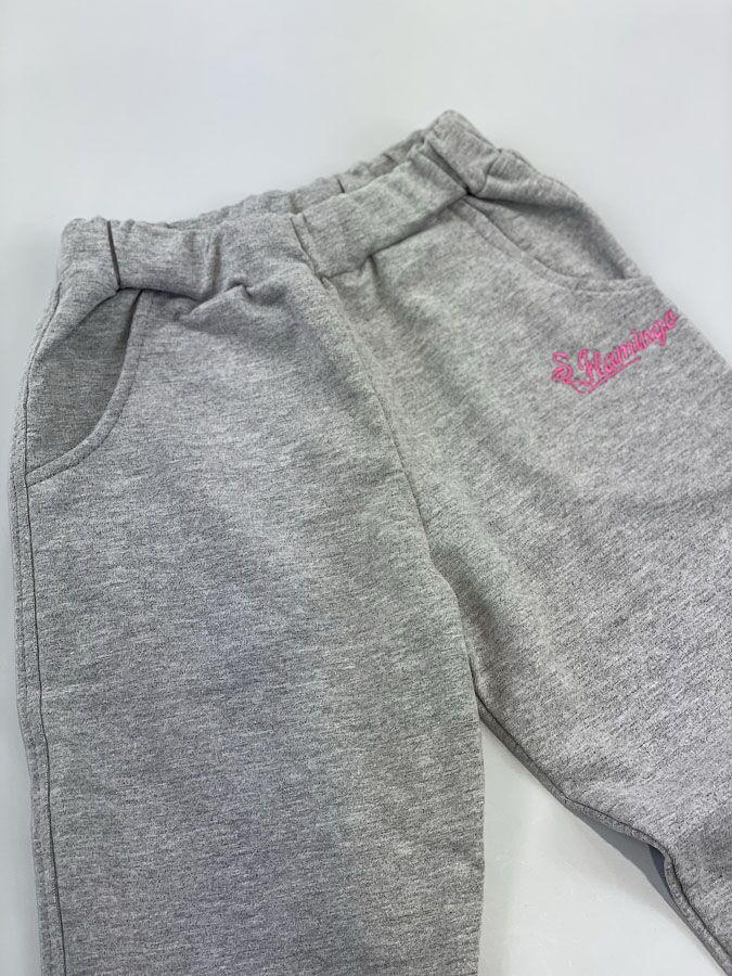 Спортивные штаны для девочки Фламинго серые 845-325 - размеры