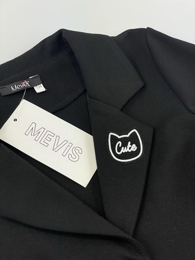 Жакет для девочки Mevis черный 3694-02 - картинка