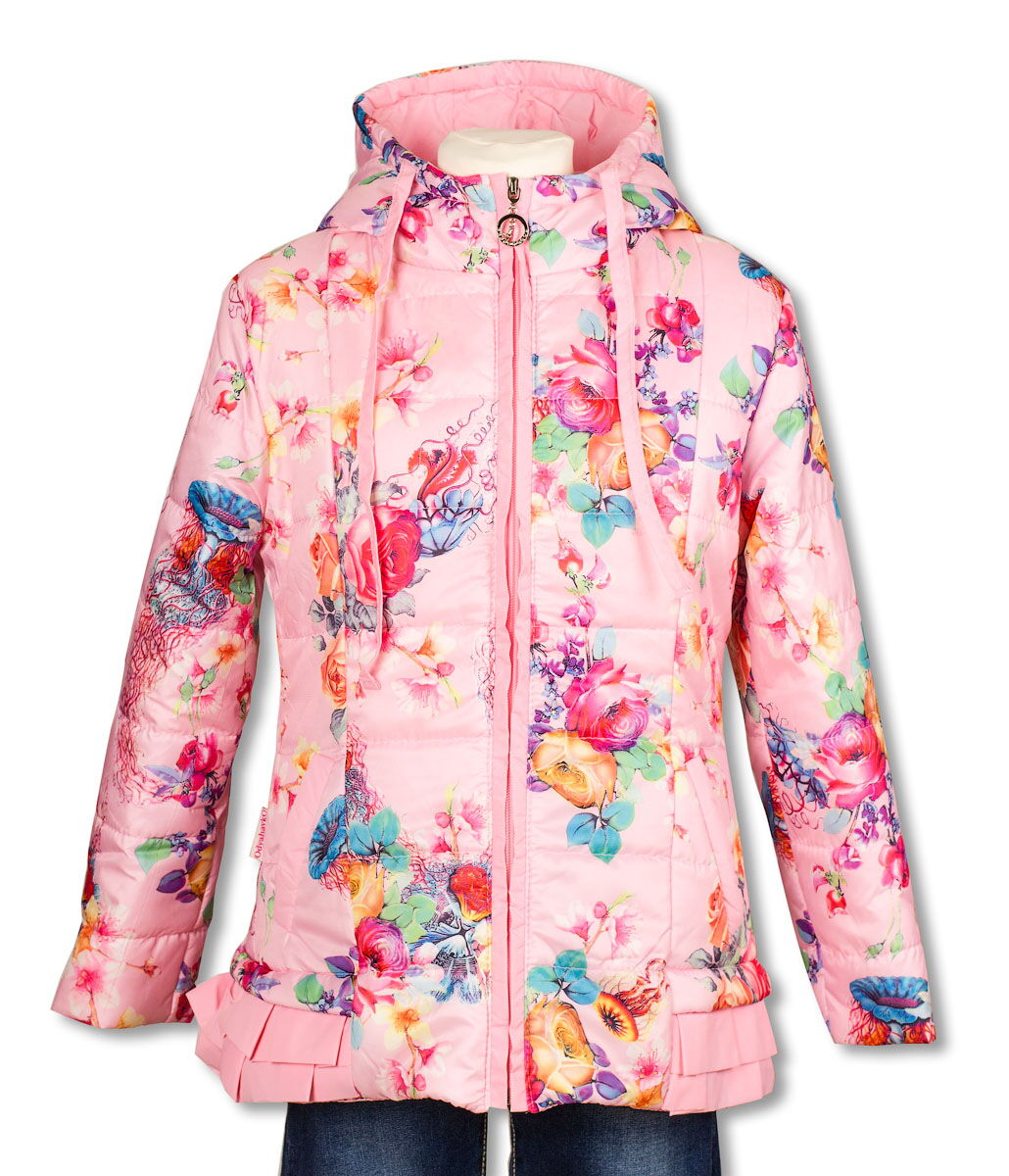 Куртка для девочки Одягайко розовая 2625 - фото