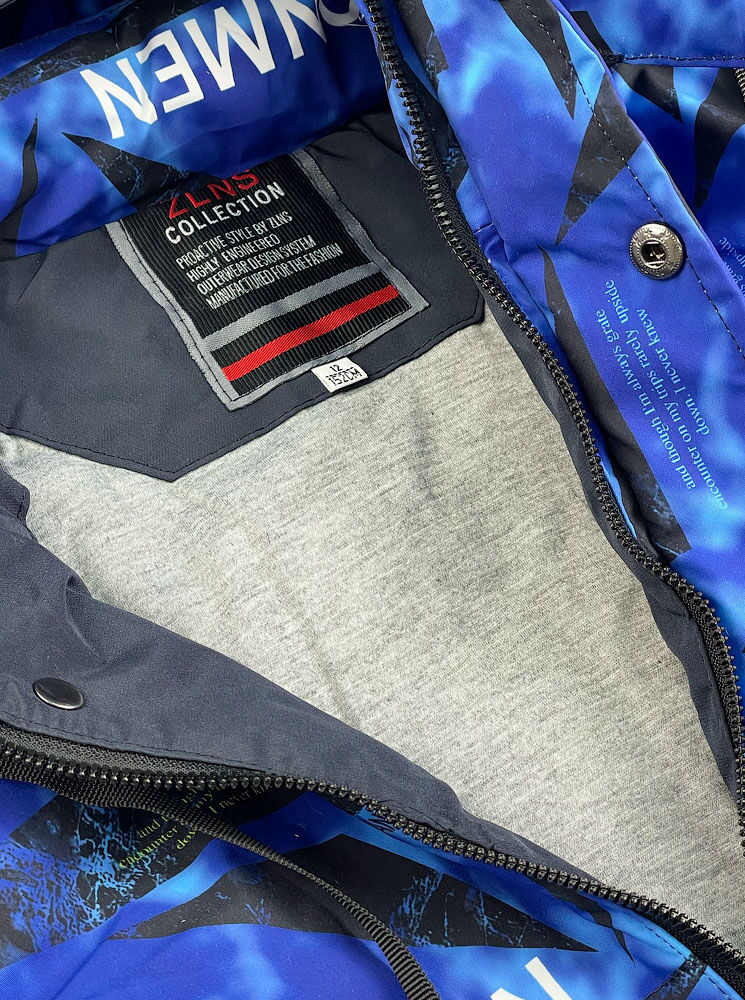 Деми куртка для мальчика Kidzo синяя 2117 - Украина